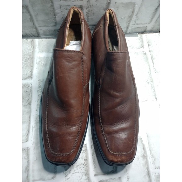 Steven Maddenn Mens dress shoes Brown Cogñac leather Size 13 - Picture 9 of 11